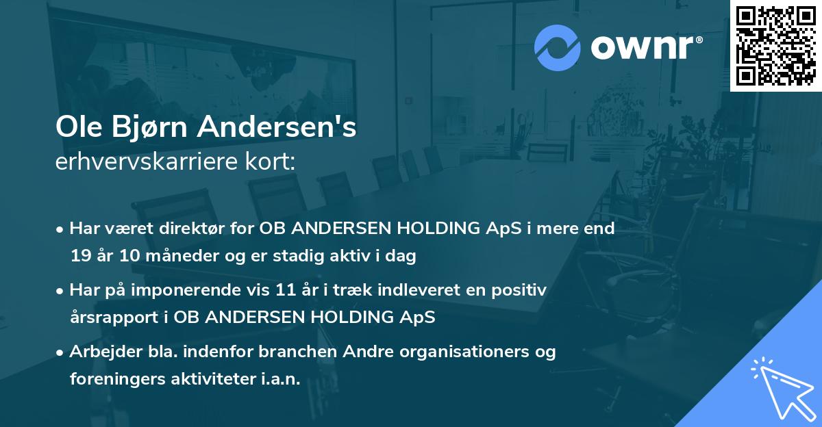 Ole Bjørn Andersen's erhvervskarriere kort
