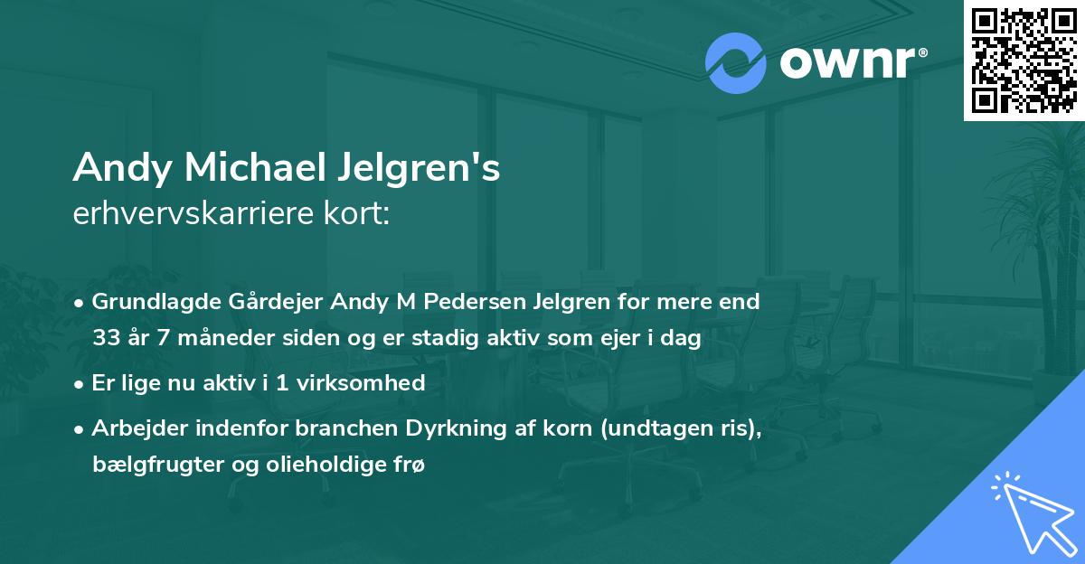 Andy Michael Jelgren's erhvervskarriere kort