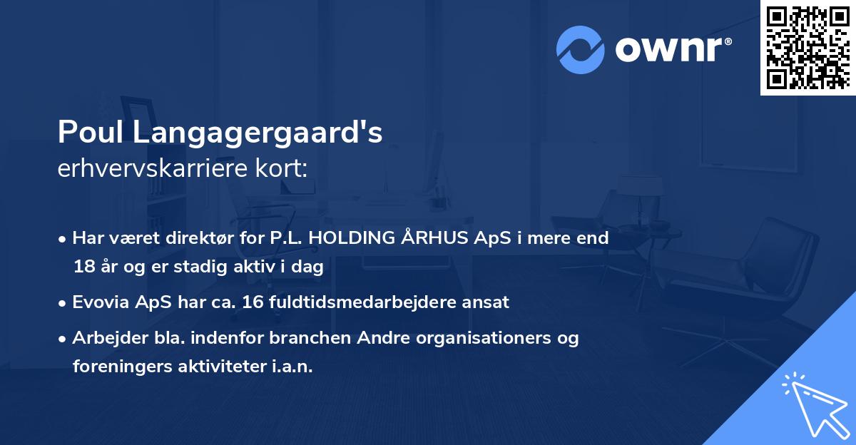 Poul Langagergaard's erhvervskarriere kort