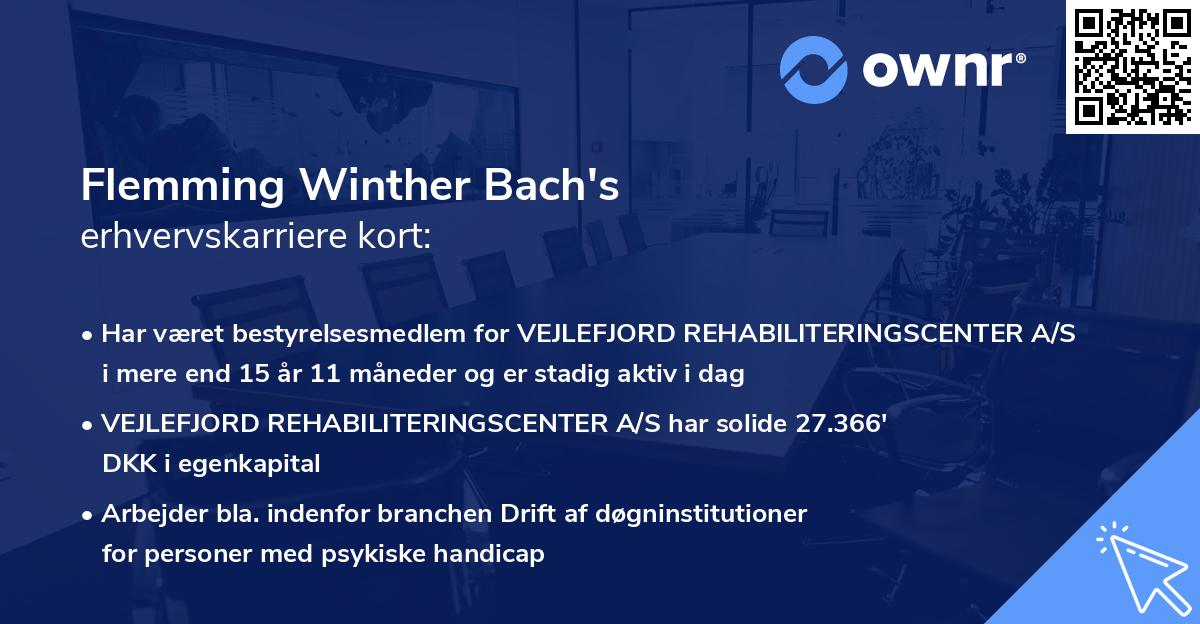 Flemming Winther Bach's erhvervskarriere kort