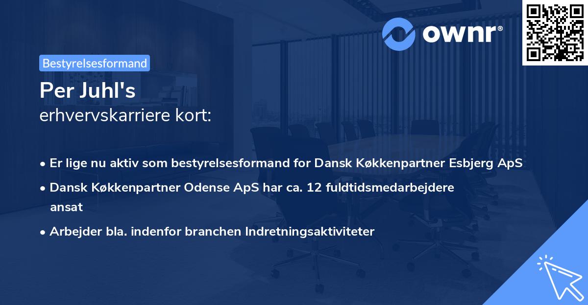 Per Juhl's erhvervskarriere kort
