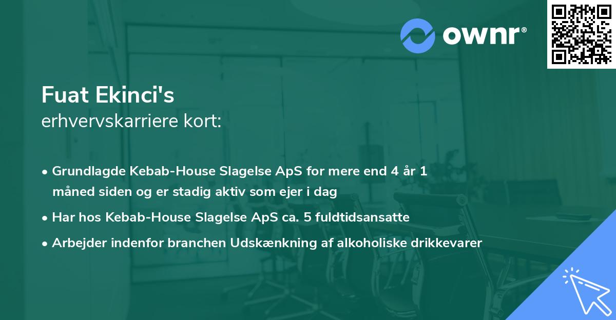Fuat Ekinci's erhvervskarriere kort