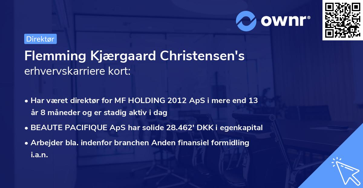 Flemming Kjærgaard Christensen's erhvervskarriere kort