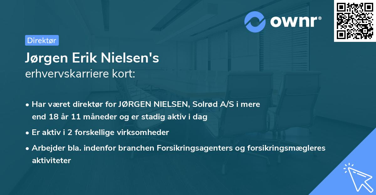 Jørgen Erik Nielsen's erhvervskarriere kort
