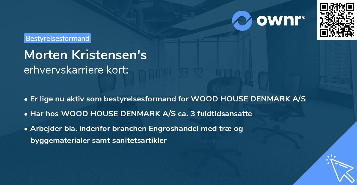 Morten Kristensen's erhvervskarriere kort
