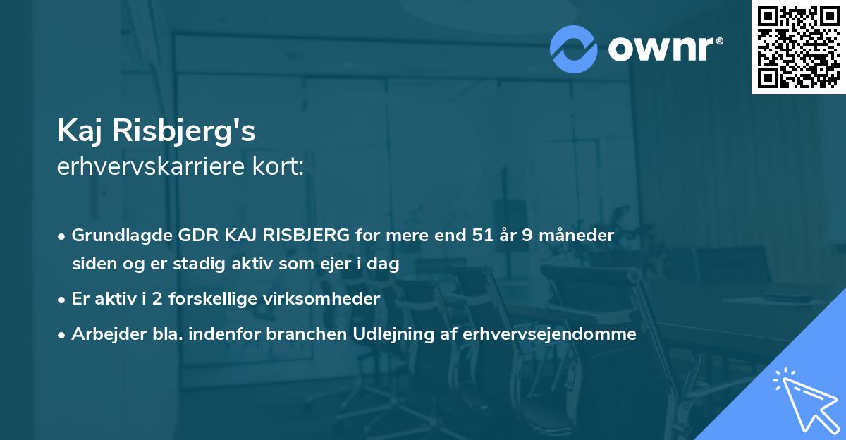 Kaj Risbjerg's erhvervskarriere kort