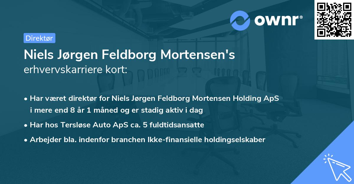Niels Jørgen Feldborg Mortensen's erhvervskarriere kort