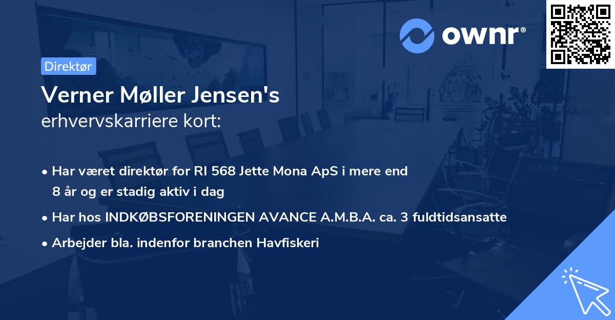 Verner Møller Jensen's erhvervskarriere kort