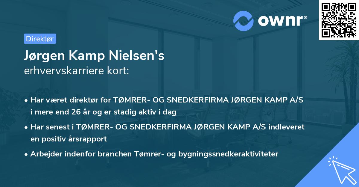 Jørgen Kamp Nielsen's erhvervskarriere kort