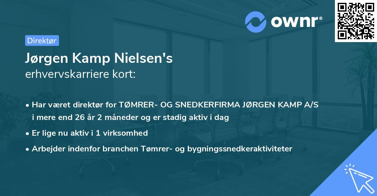 Jørgen Kamp Nielsen's erhvervskarriere kort