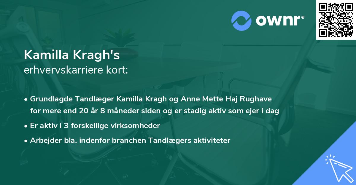Kamilla Kragh's erhvervskarriere kort