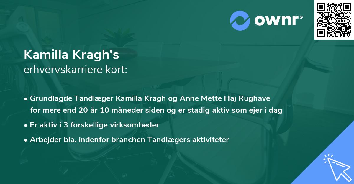 Kamilla Kragh's erhvervskarriere kort