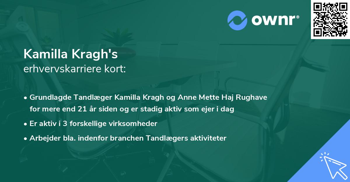Kamilla Kragh's erhvervskarriere kort