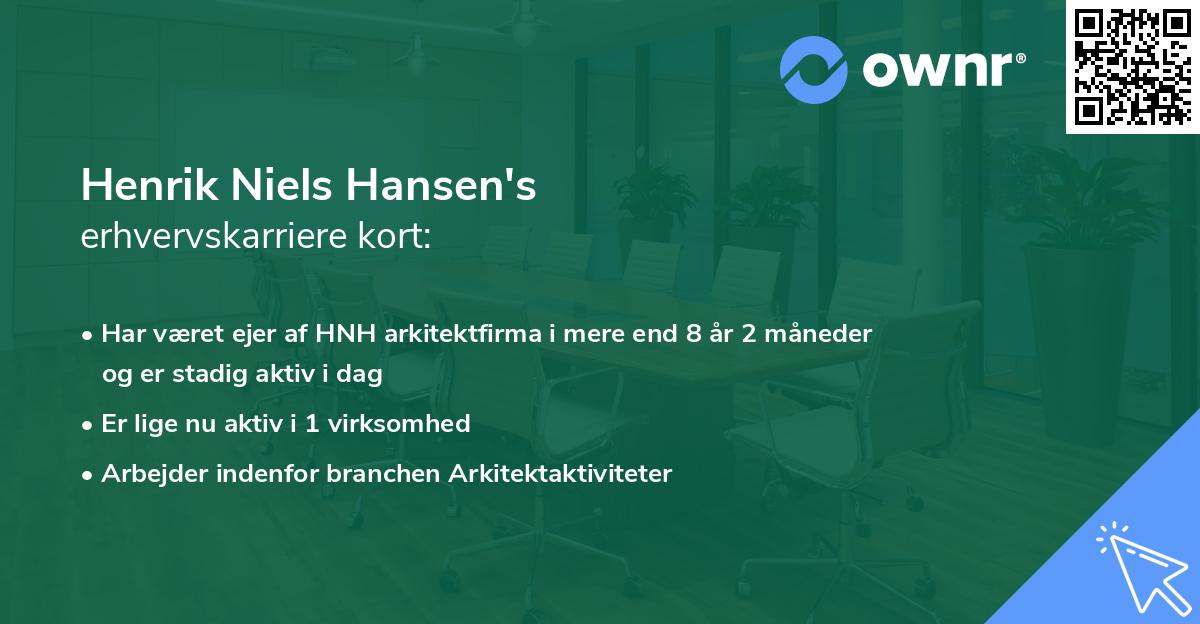 Henrik Niels Hansen's erhvervskarriere kort
