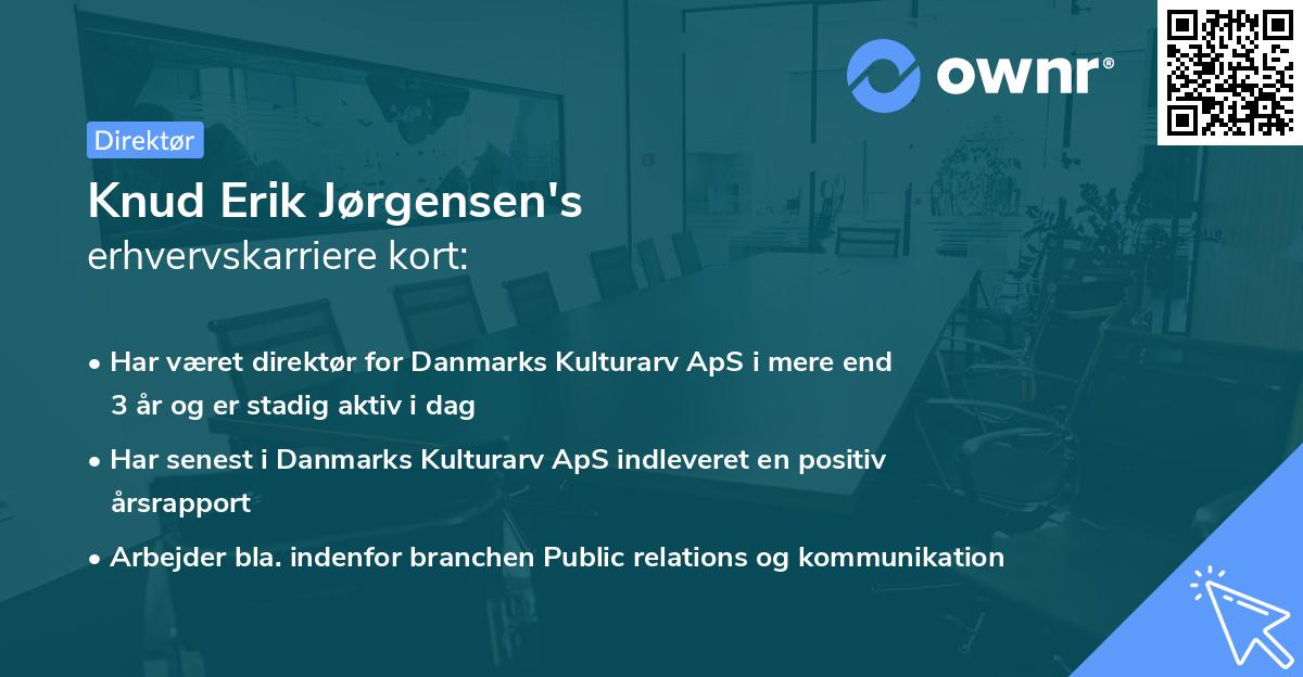 Knud Erik Jørgensen's erhvervskarriere kort