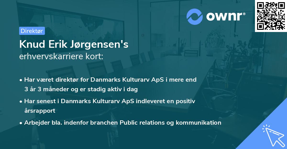 Knud Erik Jørgensen's erhvervskarriere kort