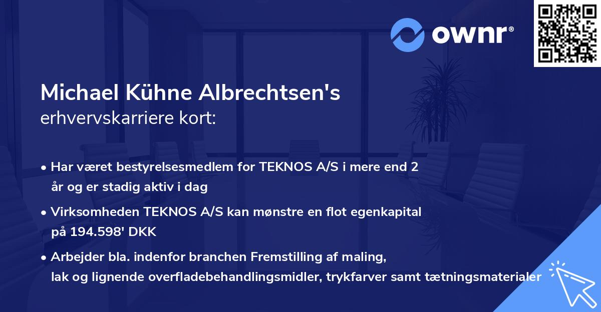 Michael Kühne Albrechtsen's erhvervskarriere kort