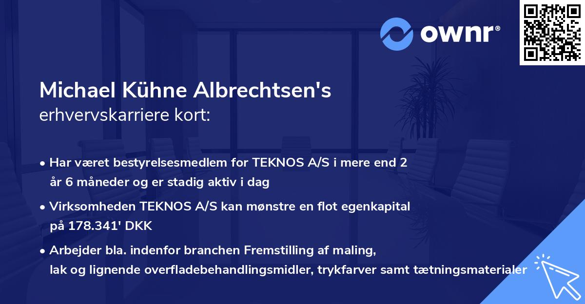 Michael Kühne Albrechtsen's erhvervskarriere kort