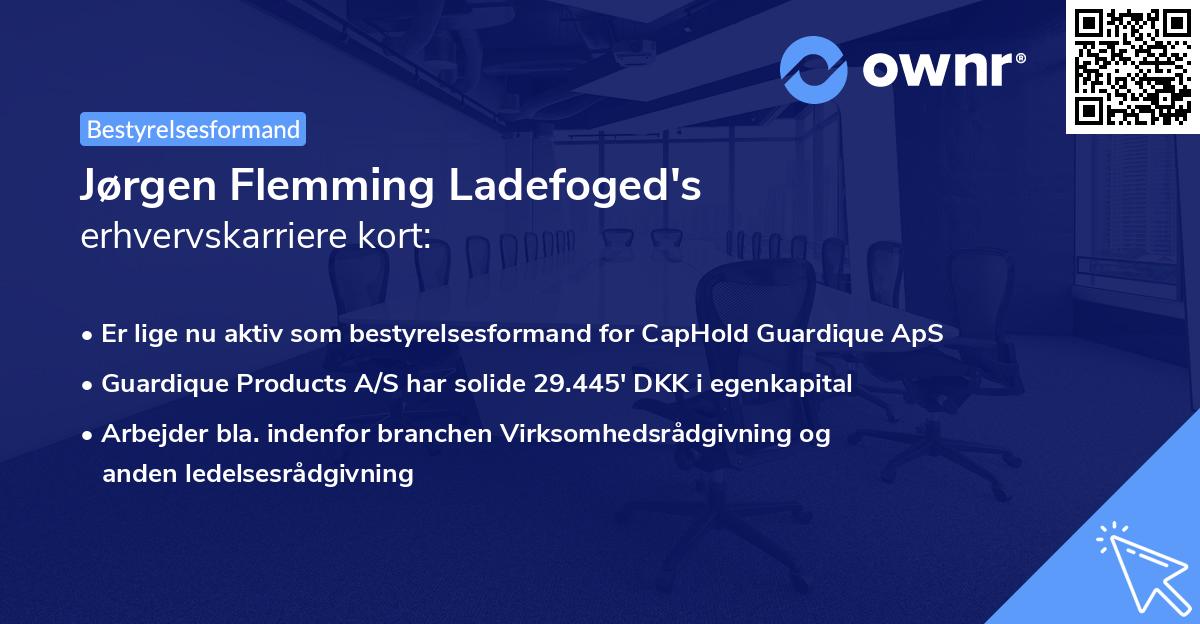 Jørgen Flemming Ladefoged's erhvervskarriere kort