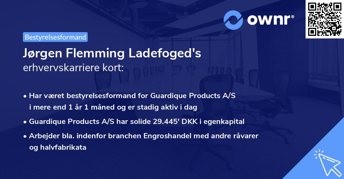 Jørgen Flemming Ladefoged's erhvervskarriere kort