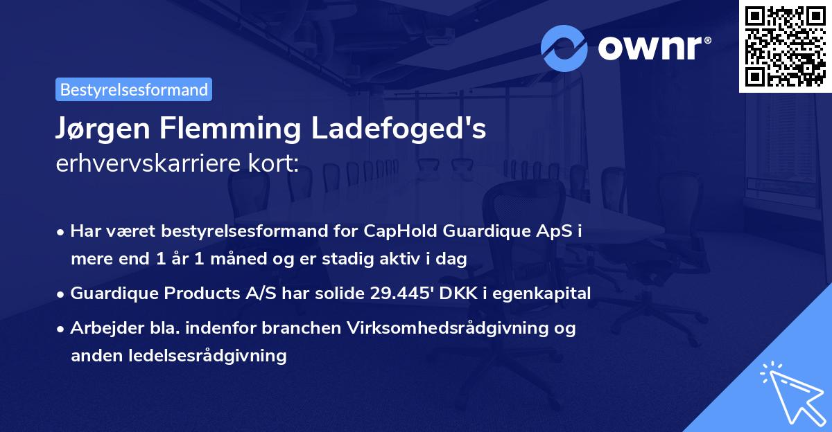 Jørgen Flemming Ladefoged's erhvervskarriere kort