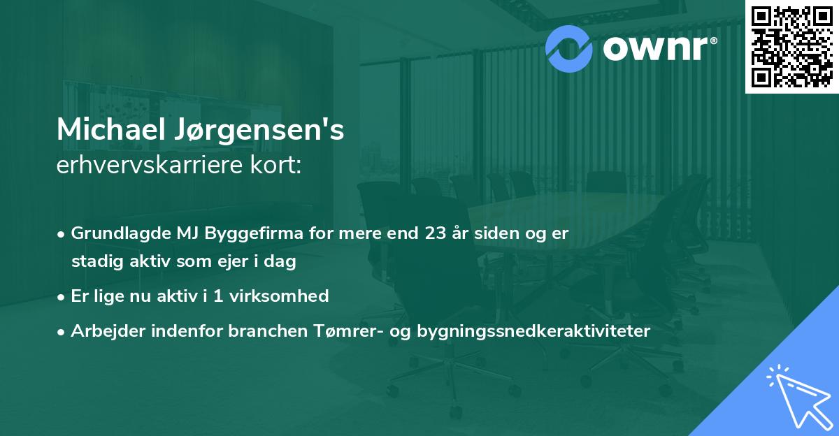 Michael Jørgensen's erhvervskarriere kort