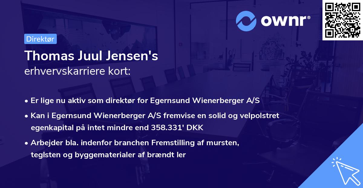 Thomas Juul Jensen's erhvervskarriere kort