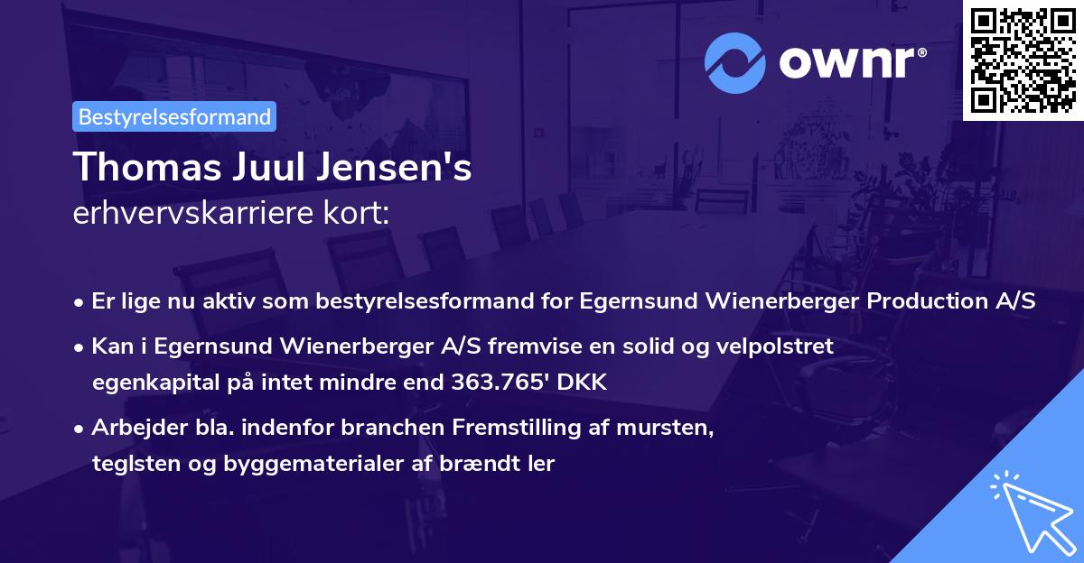 Thomas Juul Jensen's erhvervskarriere kort