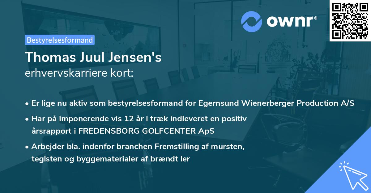 Thomas Juul Jensen's erhvervskarriere kort