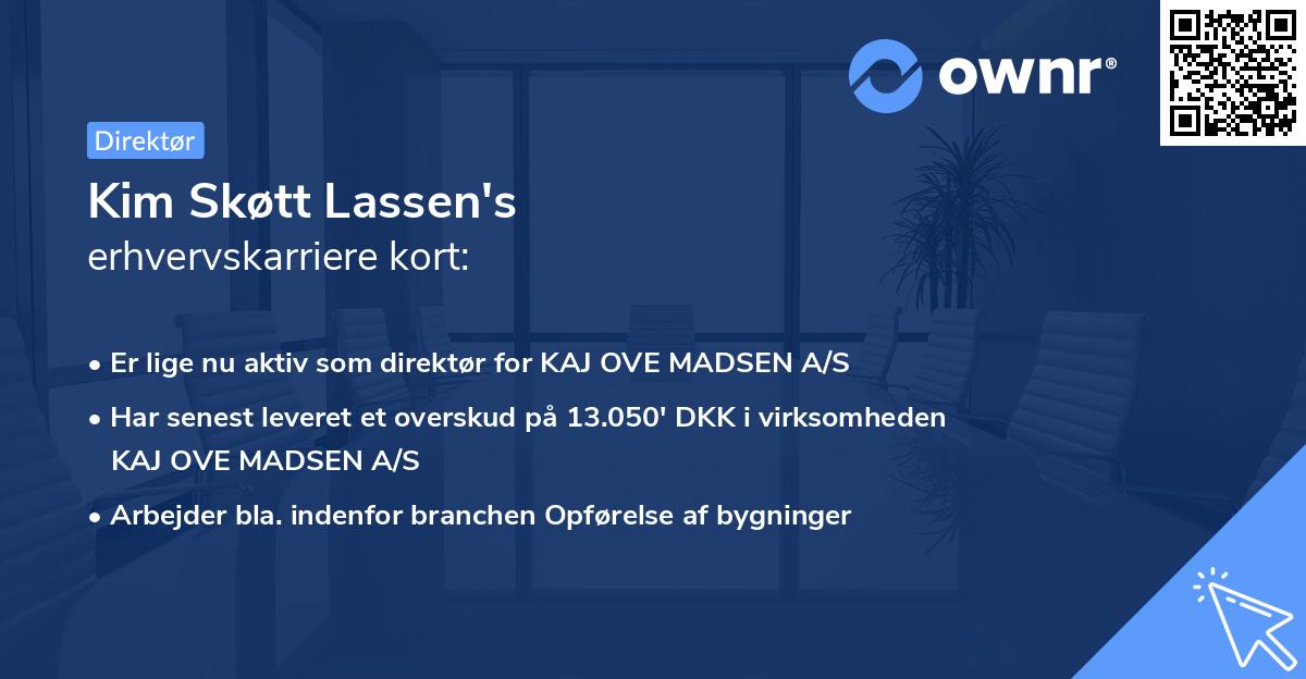 Kim Skøtt Lassen's erhvervskarriere kort