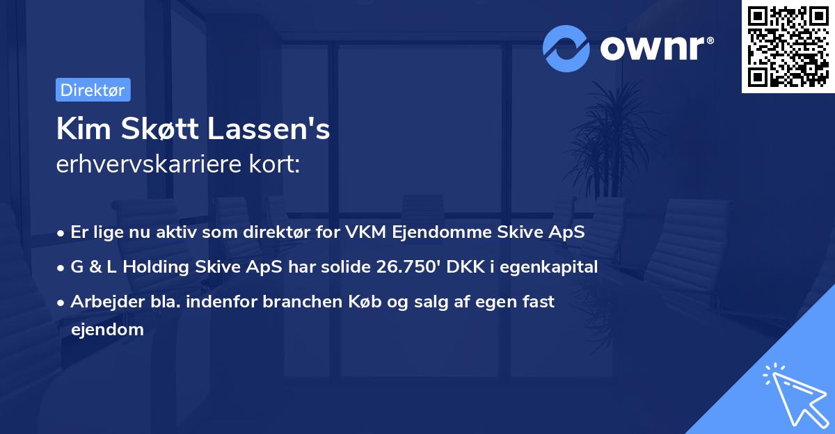 Kim Skøtt Lassen's erhvervskarriere kort