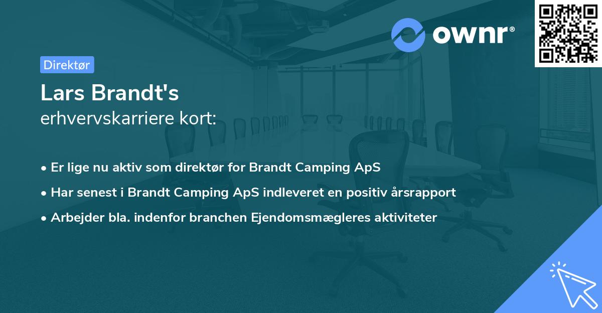 Lars Brandt's erhvervskarriere kort