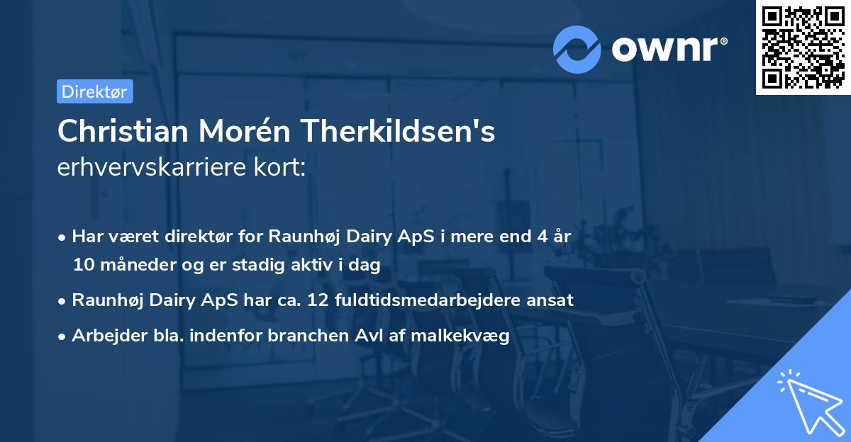 Christian Morén Therkildsen's erhvervskarriere kort