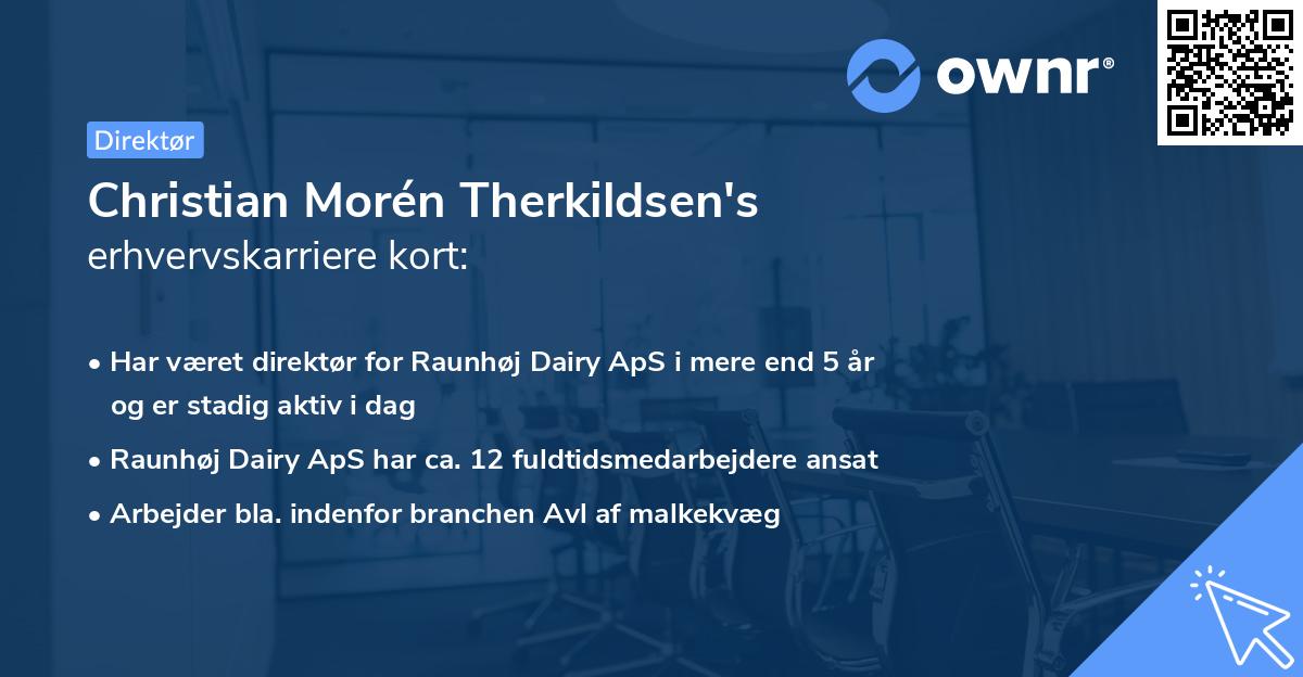 Christian Morén Therkildsen's erhvervskarriere kort