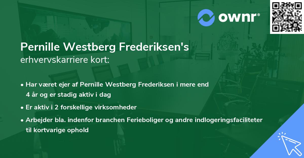 Pernille Westberg Frederiksen's erhvervskarriere kort
