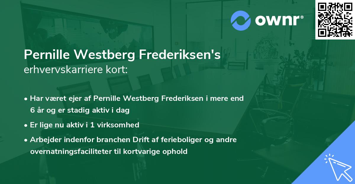 Pernille Westberg Frederiksen's erhvervskarriere kort