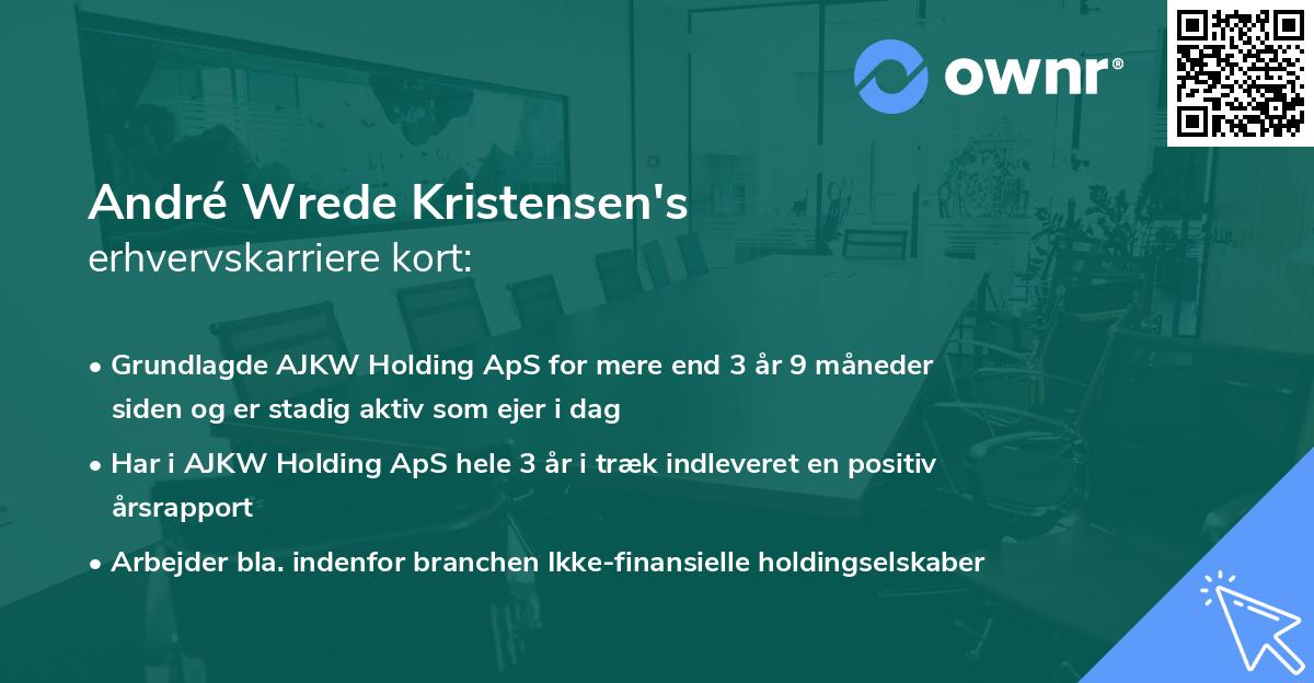 André Wrede Kristensen's erhvervskarriere kort