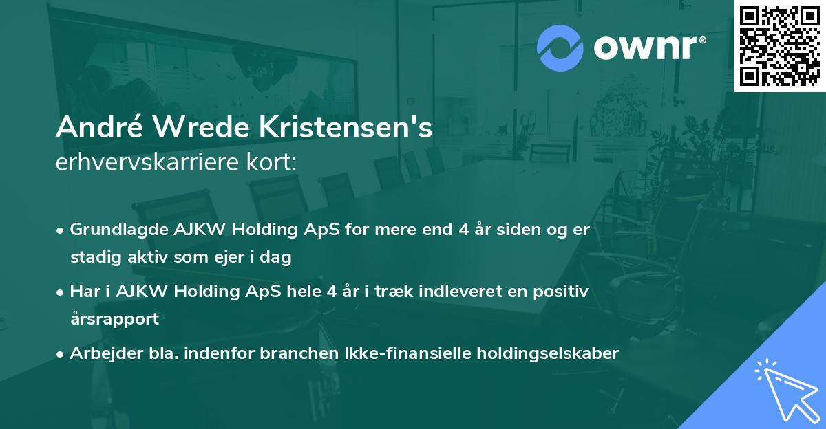 André Wrede Kristensen's erhvervskarriere kort