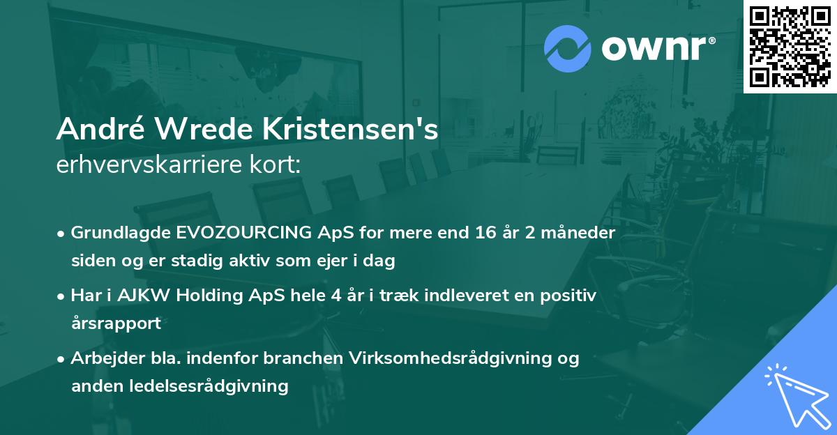 André Wrede Kristensen's erhvervskarriere kort