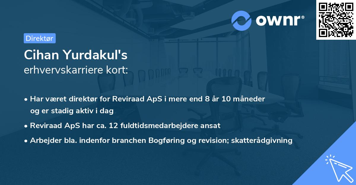 Cihan Yurdakul's erhvervskarriere kort