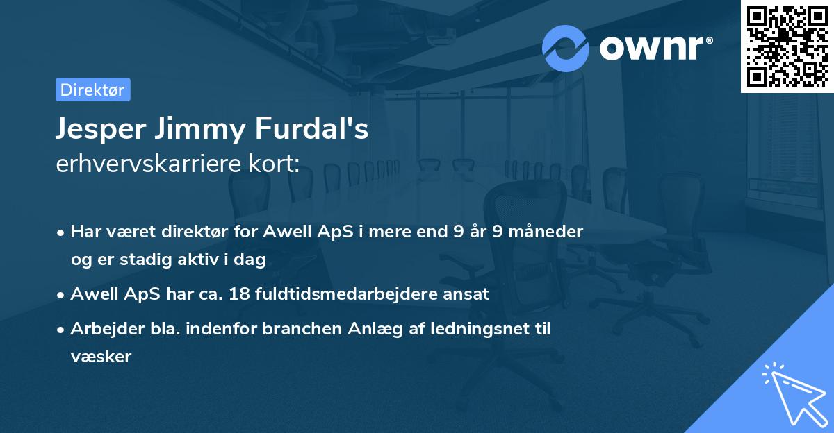 Jesper Jimmy Furdal's erhvervskarriere kort