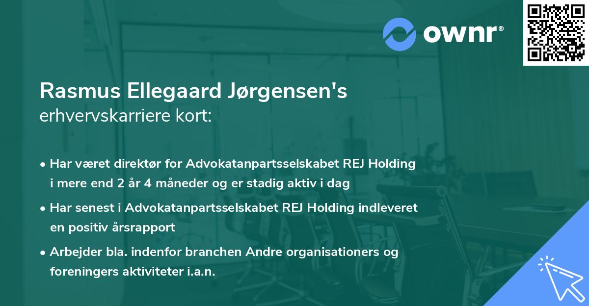 Rasmus Ellegaard Jørgensen's erhvervskarriere kort