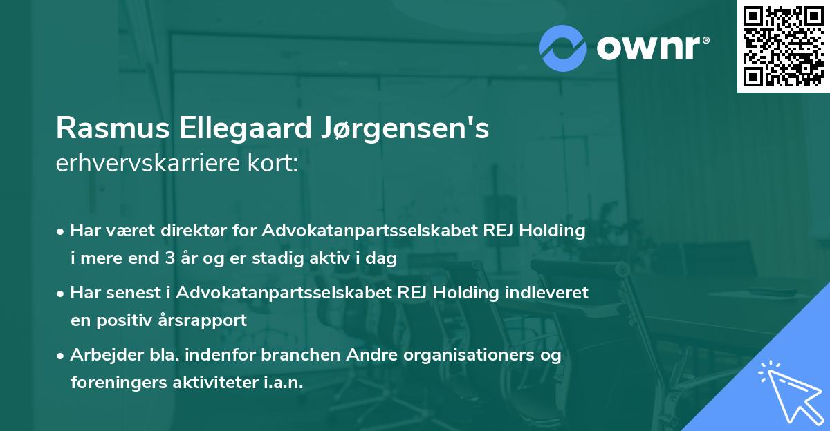 Rasmus Ellegaard Jørgensen's erhvervskarriere kort