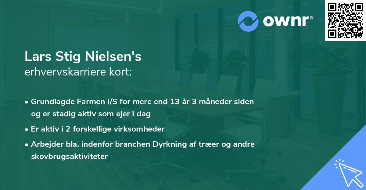 Lars Stig Nielsen's erhvervskarriere kort