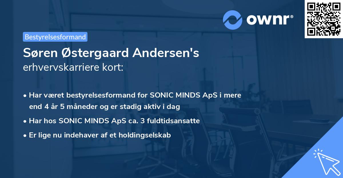 Søren Østergaard Andersen's erhvervskarriere kort