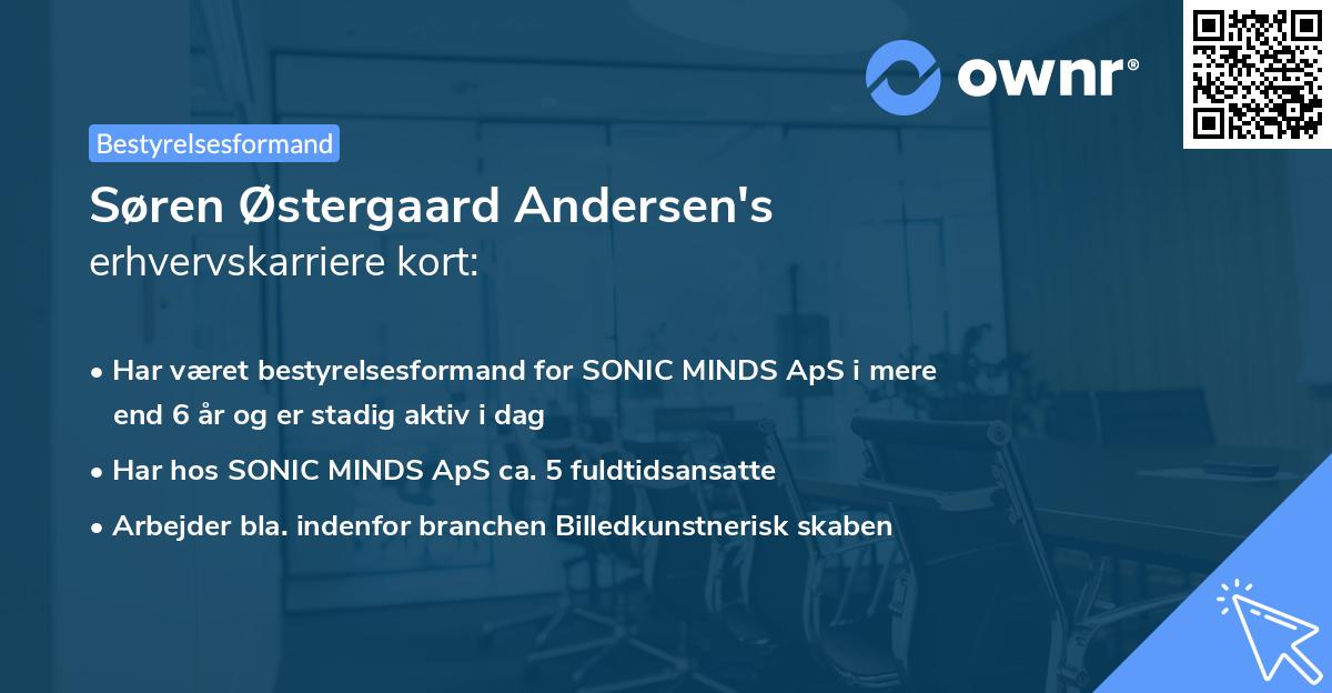 Søren Østergaard Andersen's erhvervskarriere kort