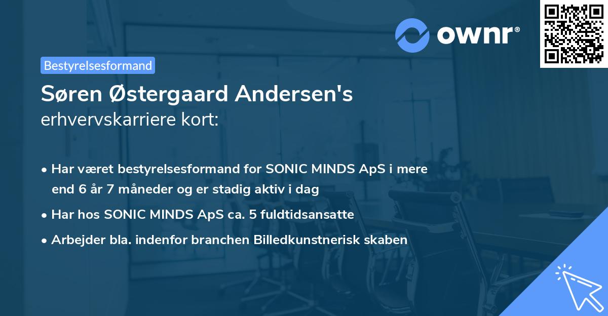 Søren Østergaard Andersen's erhvervskarriere kort