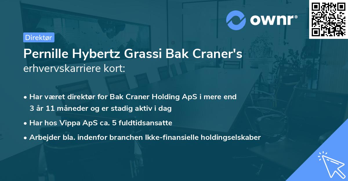 Pernille Hybertz Grassi Bak Craner's erhvervskarriere kort