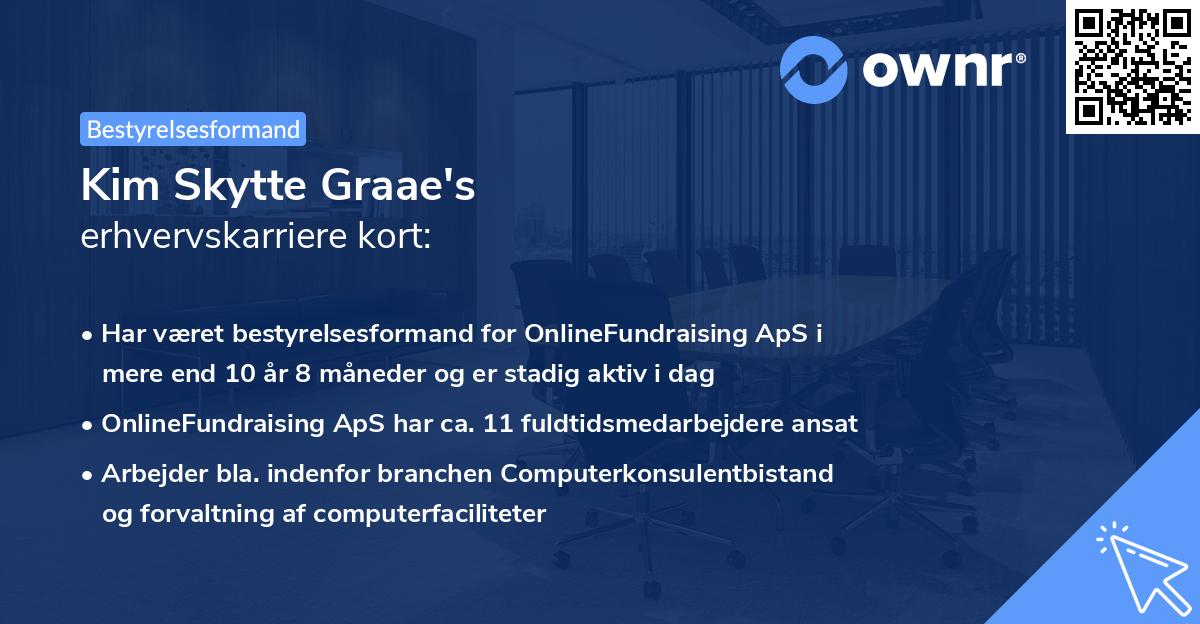 Kim Skytte Graae's erhvervskarriere kort