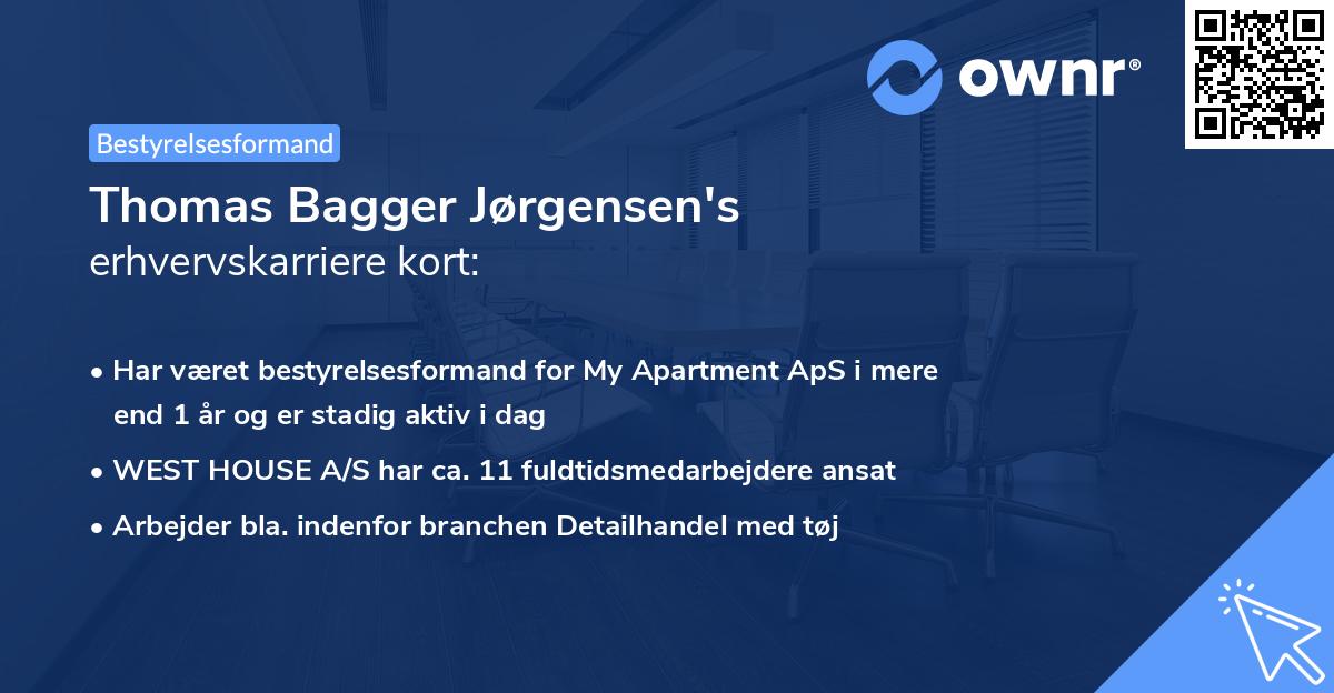 Thomas Bagger Jørgensen's erhvervskarriere kort